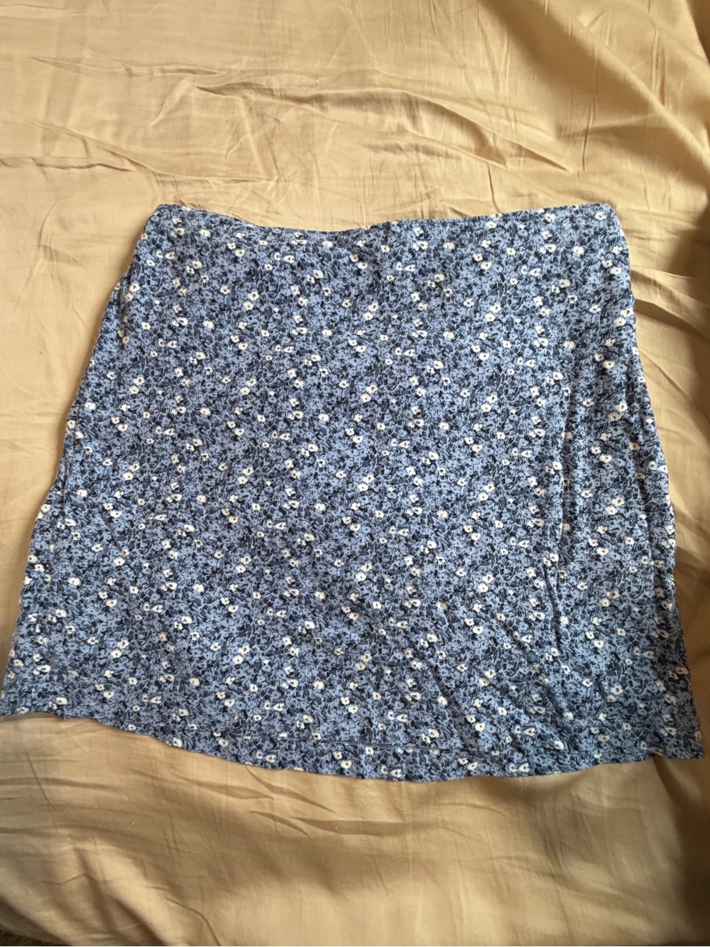 Abercrombie & Fitch Blue Floral Mini Skirt